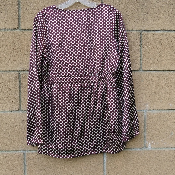BCBG Maxazria Top Peplum Polka Dot XS Women - Picture 5 of 7